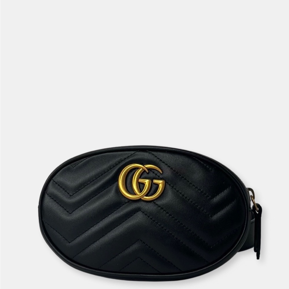 BRAND NEW Gucci Marmont Black Belt Bag NWT